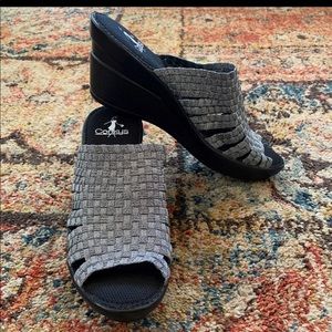 CORKY'S "Ribbon" Wedge Slip-on Sandals